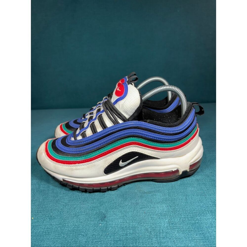 Nike Air Max 97 GS Olympic Rings White Multi-Color Women's Size 8 / 6.5Y CW7013-